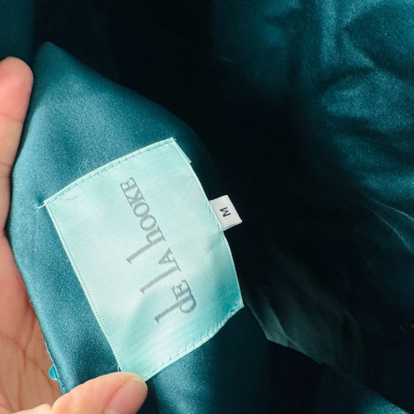 De La Hooke Oversize Bow Emerald Green Sequins Mini Shift Dress Bow Dress - Picture 6 of 9